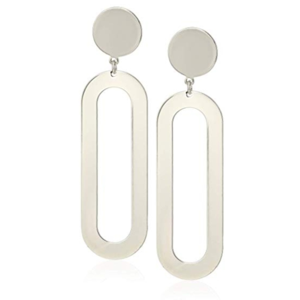 Women's Silver Tone Drop Earrings